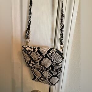 Snakeskin crossbody mini bag